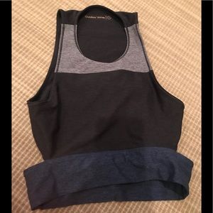 Tri tone Slashback crop - like new